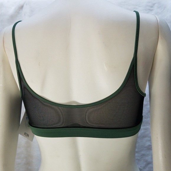 Victoria’s Secret Sports Bra Green Black Small - Picture 2 of 4